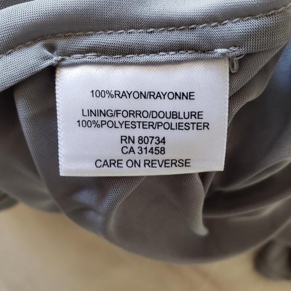 BCBGMaxAzria Runway Grey Shirt Dress (XS) - Picture 5 of 5